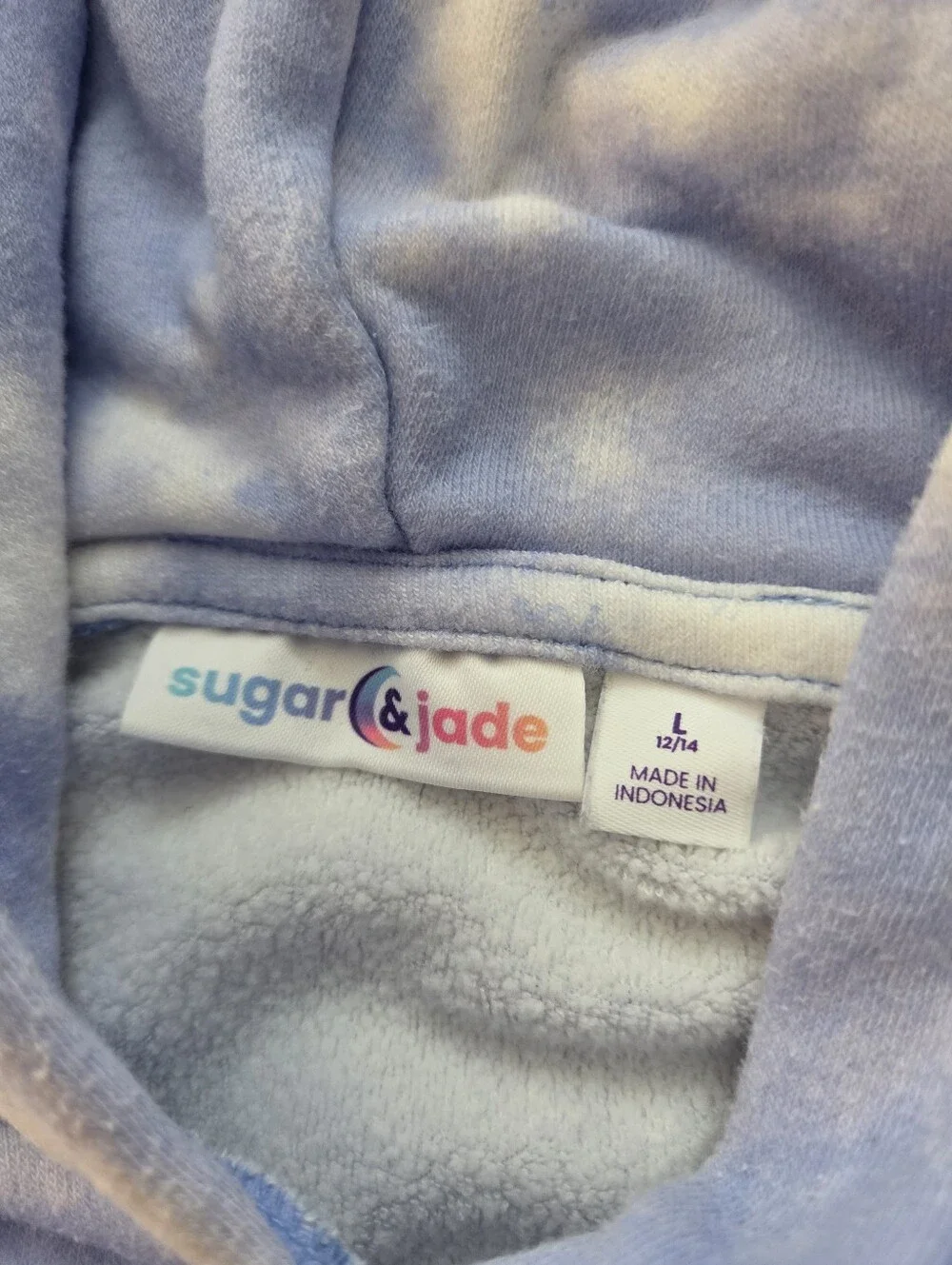 Sugar & Jade Bundle Of 2 Cropped Tie Dye Hoodie Sweatshirts Girls Size 12/14